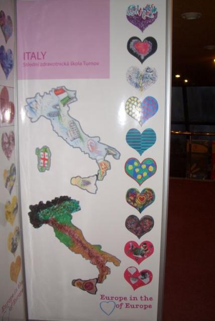 mapa a logo Itálie